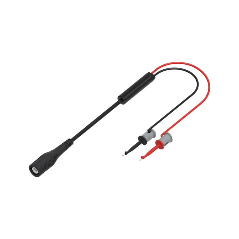 Cablu de măsurare; 60VDC; 30VAC; 3A; BNC mufă,clips cu cârlig x2