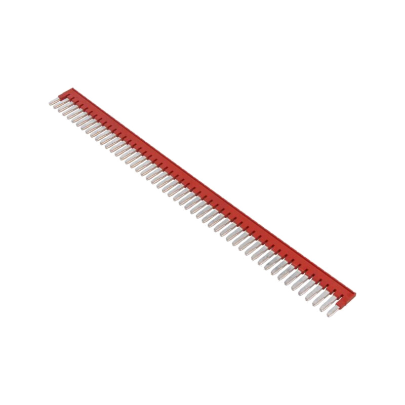 Punte de conectare; piste: 50; roşie; Lăţ: 5mm; UL94V-0 Punte de conectare; piste: 50; roşie; Lăţ: 5mm; UL94V-0