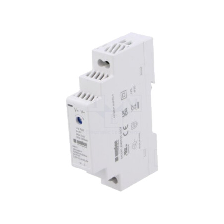 Alimentator: pulsatoriu; pentru şină DIN; 15W; 5VDC; 2,4A; 3kV