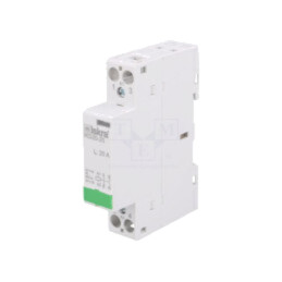 Contactor: 2-polar pt.instalaţii; 20A; 24VAC,24VDC; NO x2