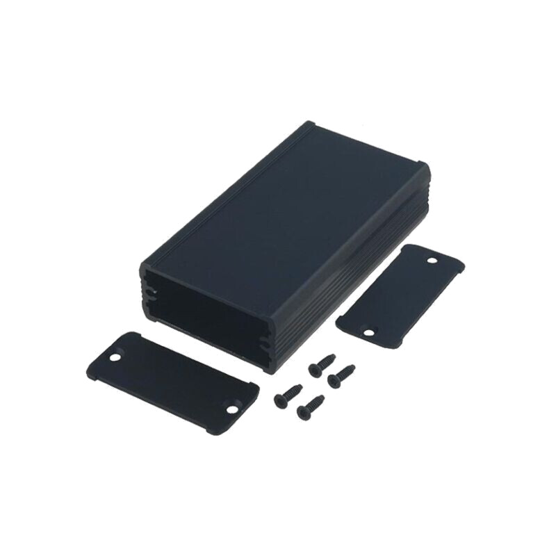Carcasă: cu panou; TUF; X: 55mm; Y: 160mm; Z: 25mm; aluminiu; neagră Carcasă: cu panou; TUF; X: 55mm; Y: 160mm; Z: 25mm; aluminiu; neagră