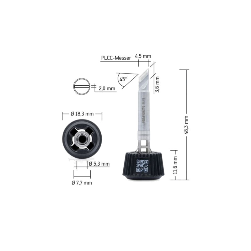Vârf; tip cuţit; 2mm; longlife; pentru staţie de lipit