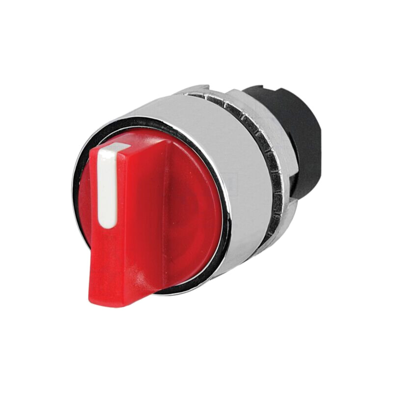 Comutator: rotativ; 22mm; Poz.i stab: 1; roşie; IP65; proeminent