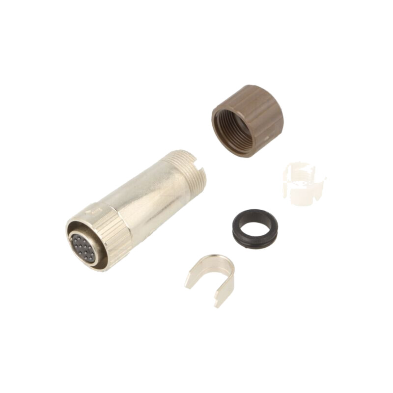 Conector: circular; LF; mufă; mamă; drept; PIN: 12; 2A; 300VAC