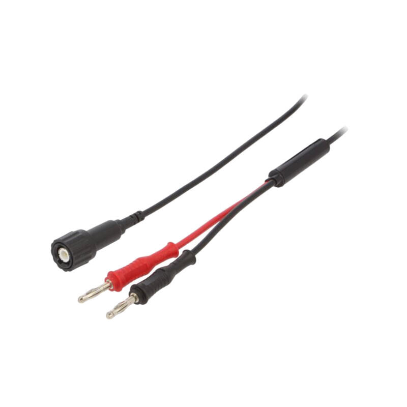 Cablu de măsurare; 70VDC; 3A; BNC mufă,mufă banană 4mm x2; Z: 50Ω Cablu de măsurare; 70VDC; 3A; BNC mufă,mufă banană 4mm x2; Z: 50Ω