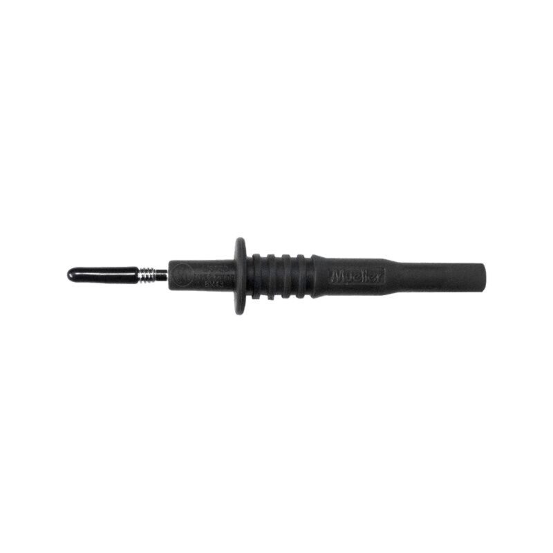 Sondă măsurare; 10A; 1kV; neagră; Diam.vârf: 2mm; Lung.tot: 83mm