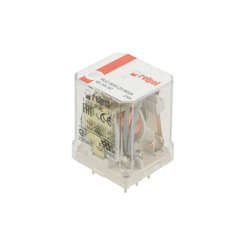 Releu: electromagnetic; 3PST-NO; Ubobină: 24VDC; 16A/250VAC; PCB