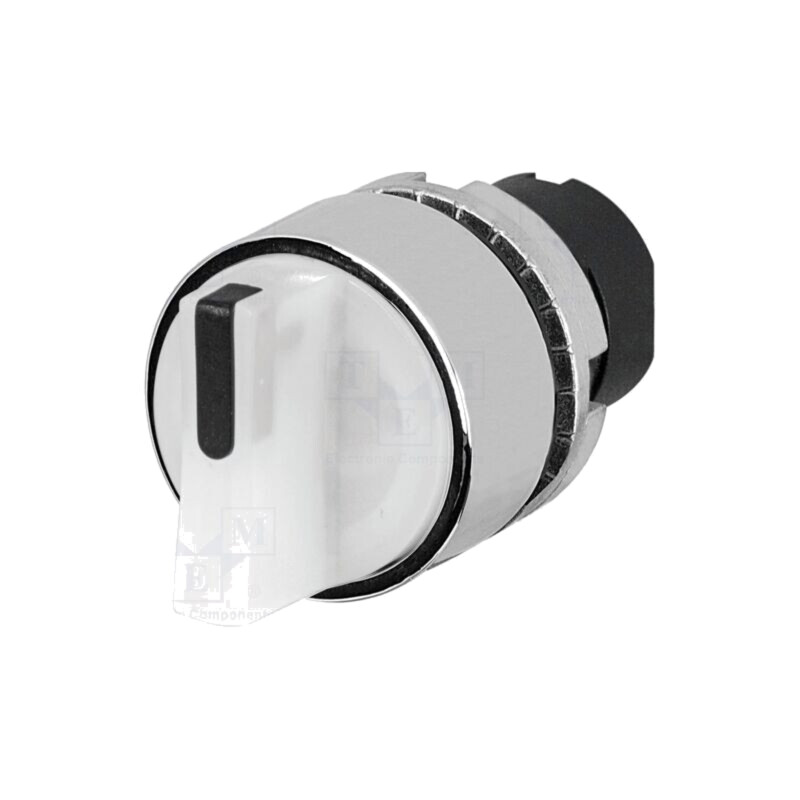 Comutator: rotativ; 22mm; Poz.i stab: 2; albă; IP65; proeminent