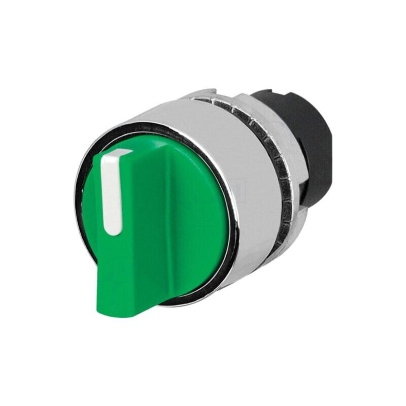 Comutator: rotativ; 22mm; Poz.i stab: 2; verde; fără; IP65; 46; Poz: 2