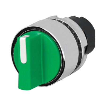 Comutator: rotativ; 22mm; Poz.i stab: 2; verde; fără; IP65; 46; Poz: 2