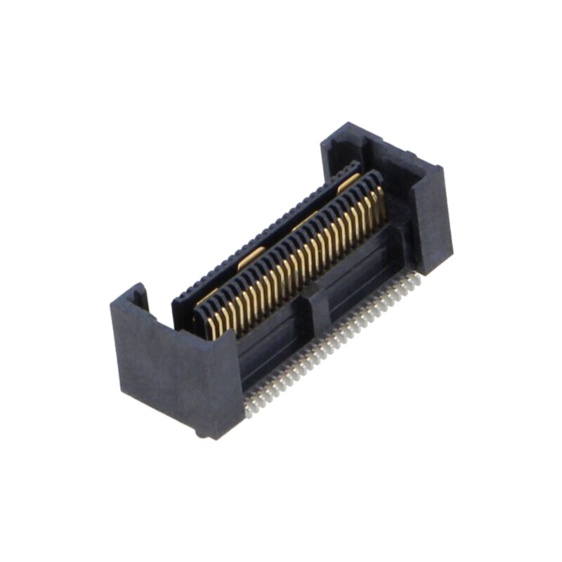 Conector: PCB-PCB; mamă; PIN: 52; 0,635mm; QFS; aurit; SMT; soclu