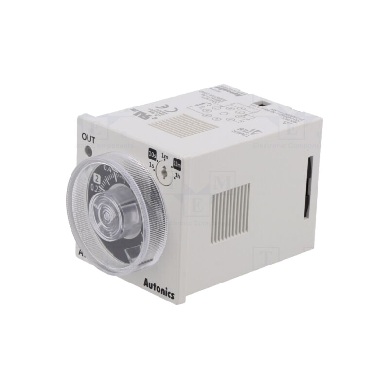 Timer; 0,1s÷1h; releu; 250VAC/3A,30VDC/3A; Ualim: 100÷240VAC