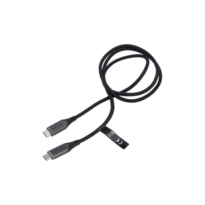 Cablu; USB 3.1; USB C mufă,din ambele părţi; nichelat; 1m; negru
