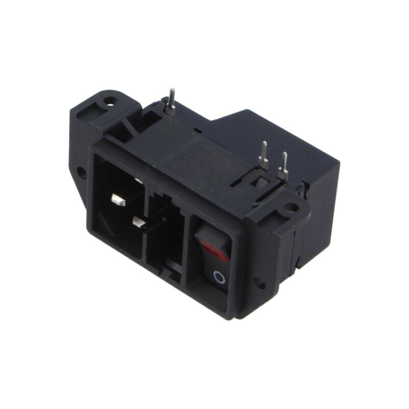 Conector: alimentare AC; soclu; tată; 10A; IEC 60320; C14 (E); THT