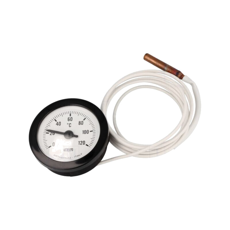 Senzor: termometru cu capilar; Dimensiuni ext: Ø52x22mm Senzor: termometru cu capilar; Dimensiuni ext: Ø52x22mm