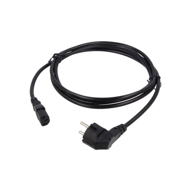 Cablu; 3x1mm2; CEE 7/7 (E/F) ştecăr în unghi,IEC C13 mamă; PVC