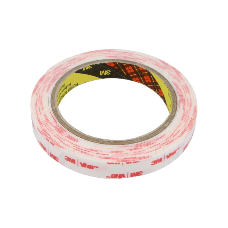 Bandă: de fixare; W: 15mm; L: 5,5m; Thk: 0,6mm; acril; albă; -35÷90°C