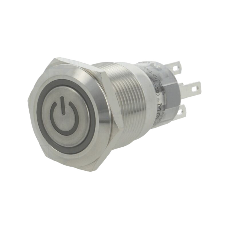 Comutator: anti-vandalism; Poz: 2; SPDT; 0,5A/220VAC; 1A/24VDC