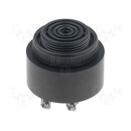 Semnalizator: acustic; buzer; 12VDC; 90dB; AE20M; IP55; neagră; 20mA