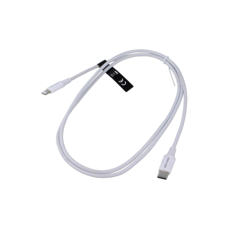 Cablu; USB 2.0; mufă Apple Lightning,USB C mufă; nichelat; 1m