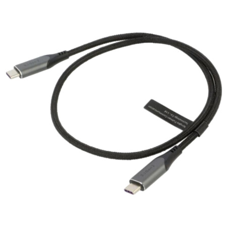 Cablu; USB 3.1; USB C mufă,din ambele părţi; nichelat; 0,5m; 100W