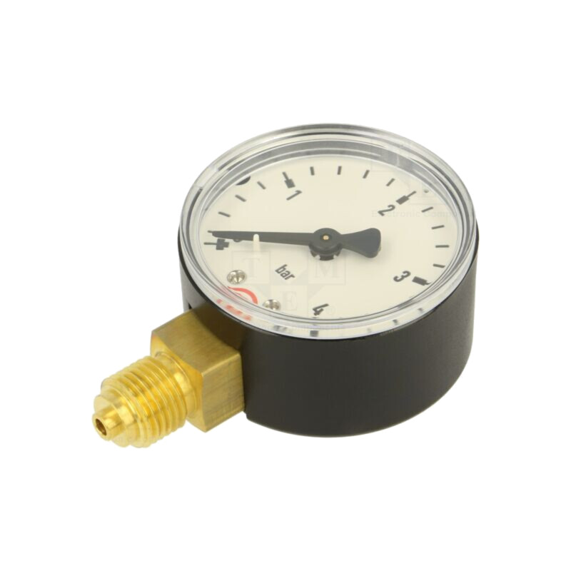 Manometru; 0÷4bar; 50mm; lichide neagresive,gaze inerte; plastic Manometru; 0÷4bar; 50mm; lichide neagresive,gaze inerte; plastic