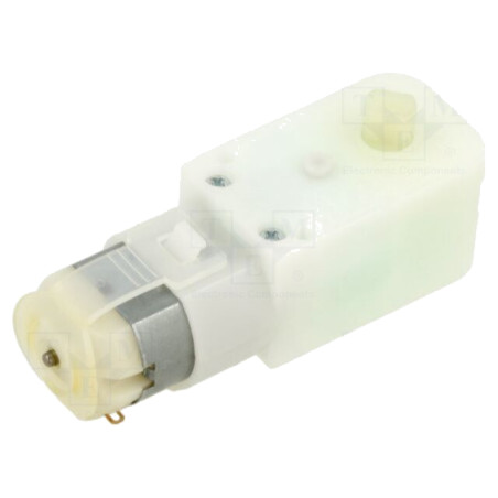 Motor: DC; cutie de viteză din plastic; 6VDC; 700mA; 78rot./min