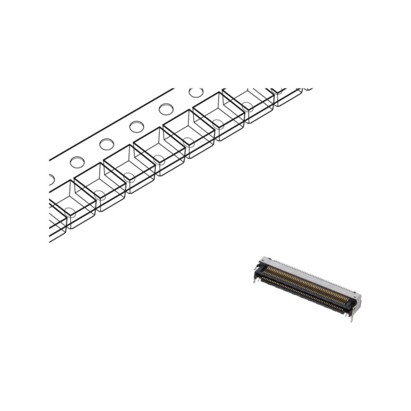 Conector: PCB-PCB; hermafrodit; PIN: 100; 0,5mm; LSHM; aurit; SMT