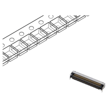 Conector: PCB-PCB; hermafrodit; PIN: 100; 0,5mm; LSHM; aurit; SMT