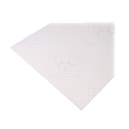 Foaie; Dim: 500x1000mm; Thk: 3mm; albă; 0,5m2