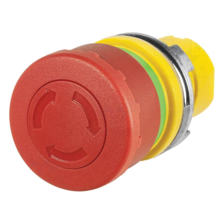 Comutator: de siguranţă; 22mm; Poz.i stab: 2; roşie; fără; IP65