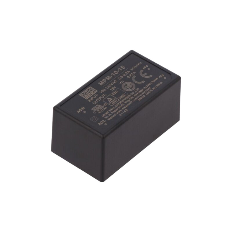 Convertor: AC/DC; 10W; Uintr: 80÷264VAC; 15VDC; Iieş: 670mA; OUT: 1
