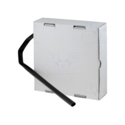 Manşon termocontractabil; fără adeziv; 2: 1; 19,1mm; neagră