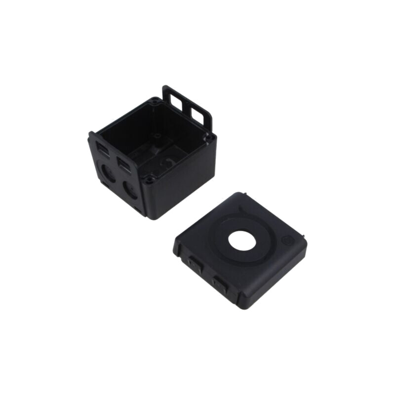 Carcasă: cutie de conexiuni; X: 72mm; Y: 75mm; Z: 57mm; neagră Carcasă: cutie de conexiuni; X: 72mm; Y: 75mm; Z: 57mm; neagră