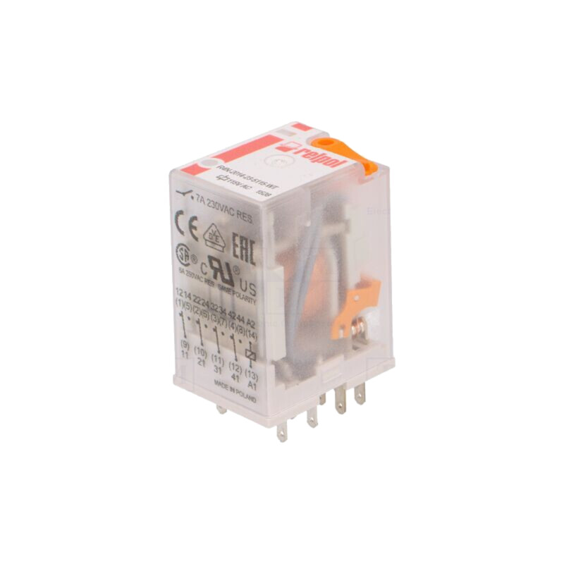 Releu: electromagnetic; 4PDT; Ubobină: 115VAC; Icontacte max: 6A