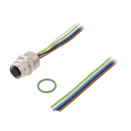 Conector: M12; soclu; PIN: 5; mamă; cod A-DeviceNet / CANopen; IP67