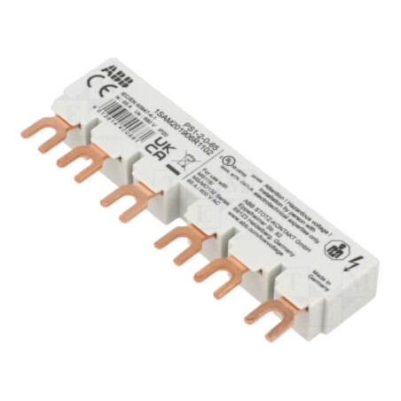 Bară colectoare; 10mm2; Poli: 3; 690VAC; 250VDC; 6kV; Inom: 65A