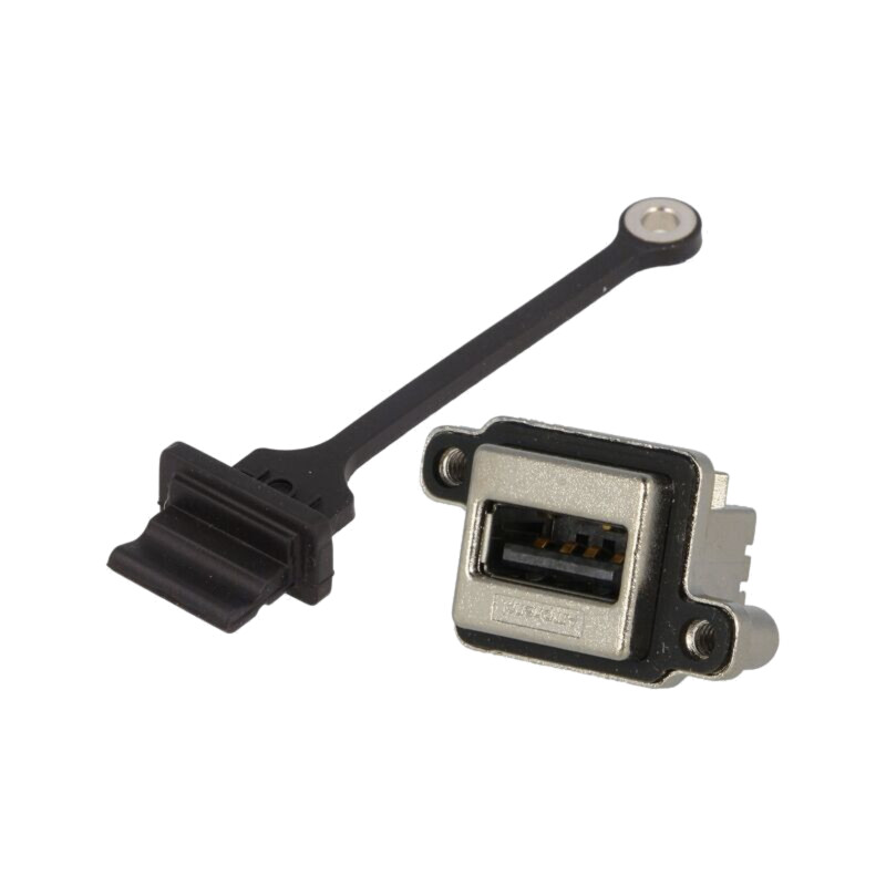 Conector: USB A; soclu; MUSB; pt.montare pe panou,înşurubare; THT