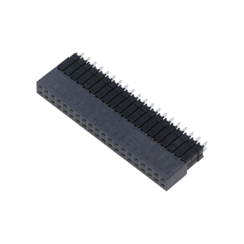 Conector: şiruri pini; tată; PIN: 40; 2,54mm; aurit; THT; soclu