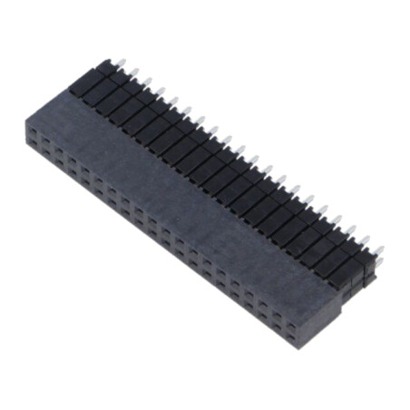 Conector: şiruri pini; tată; PIN: 40; 2,54mm; aurit; THT; soclu