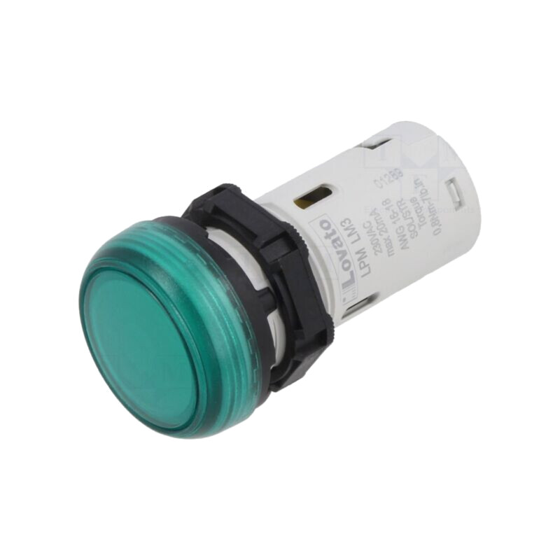 Lumină de control; 230VAC; verde