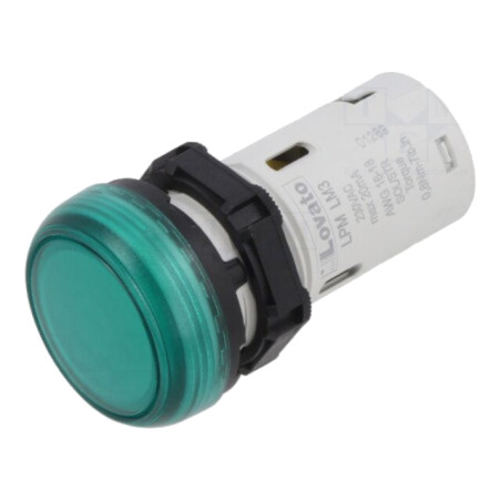 Lumină de control; 230VAC; verde