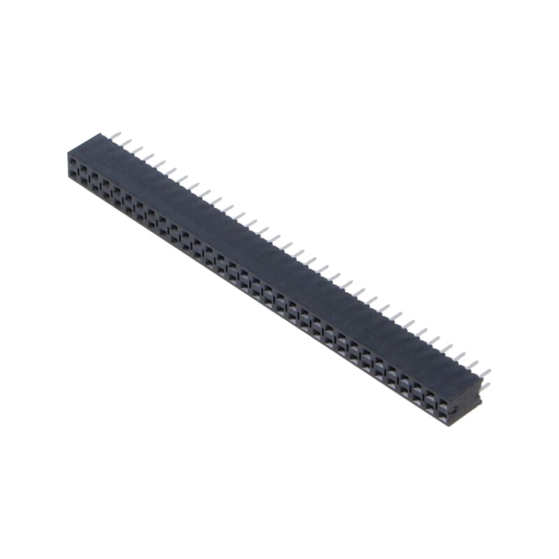 Conector: şiruri pini; soclu; tată; PIN: 64; drept; 2,54mm; THT; 2x32 Conector: şiruri pini; soclu; tată; PIN: 64; drept; 2,54mm; THT; 2x32