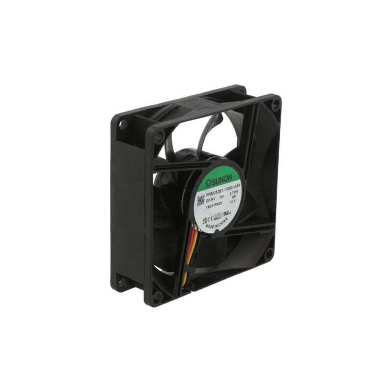 Ventilator: DC; axial; 24VDC; 80x80x25mm; 102m3/h; 45,5dBA; bilă