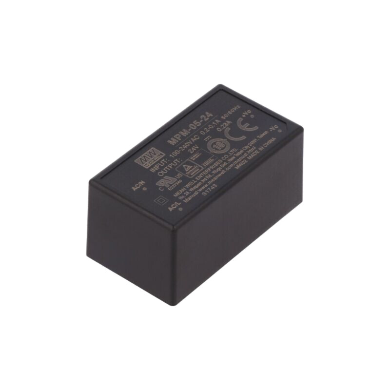 Convertor: AC/DC; 5,5W; Uintr: 80÷264VAC; 24VDC; Iieş: 230mA; OUT: 1