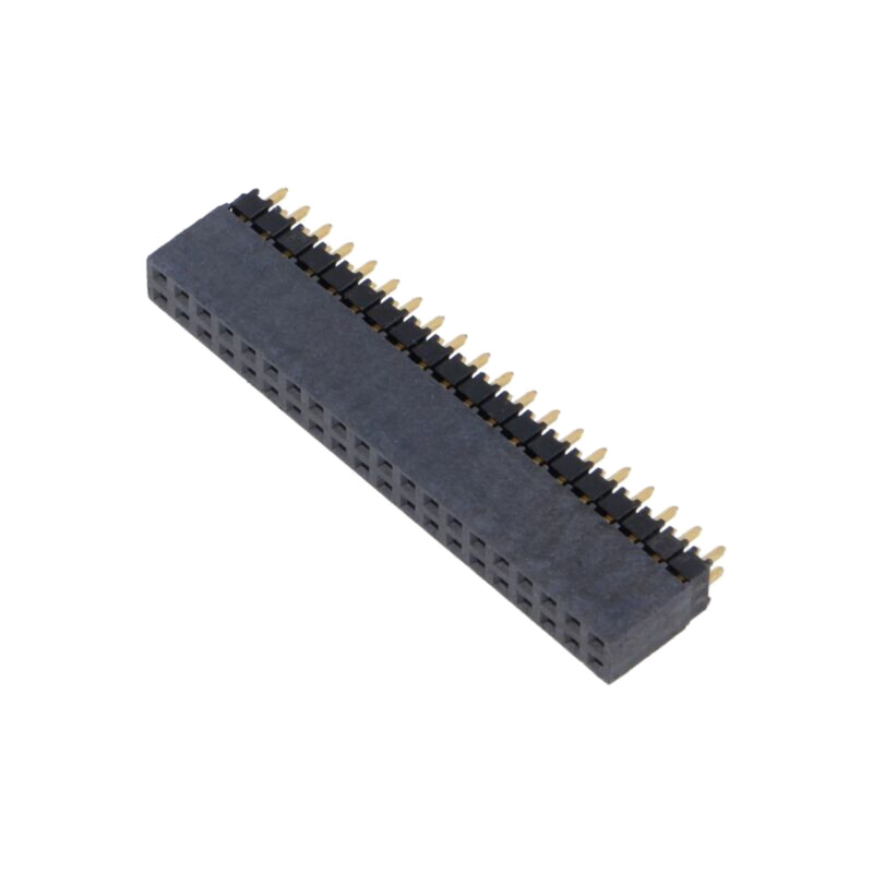 Conector: şiruri pini; tată; PIN: 40; 2,54mm; aurit; THT; soclu
