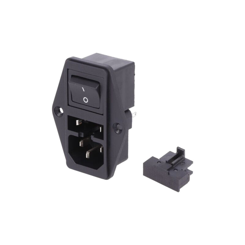 Conector: alimentare AC; soclu; tată; 10A; 250VAC; IEC 60320; 6765