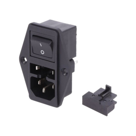 Conector: alimentare AC; soclu; tată; 10A; 250VAC; IEC 60320; 6765