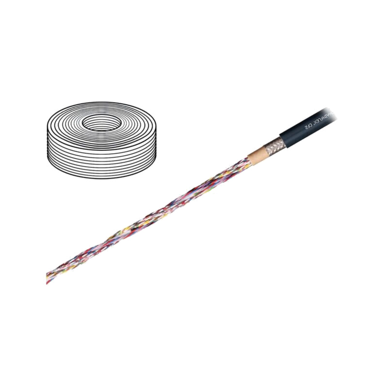 Cablu: cablu de control; chainflex® CF2; 4x0,25mm2; gri; litat; Cu