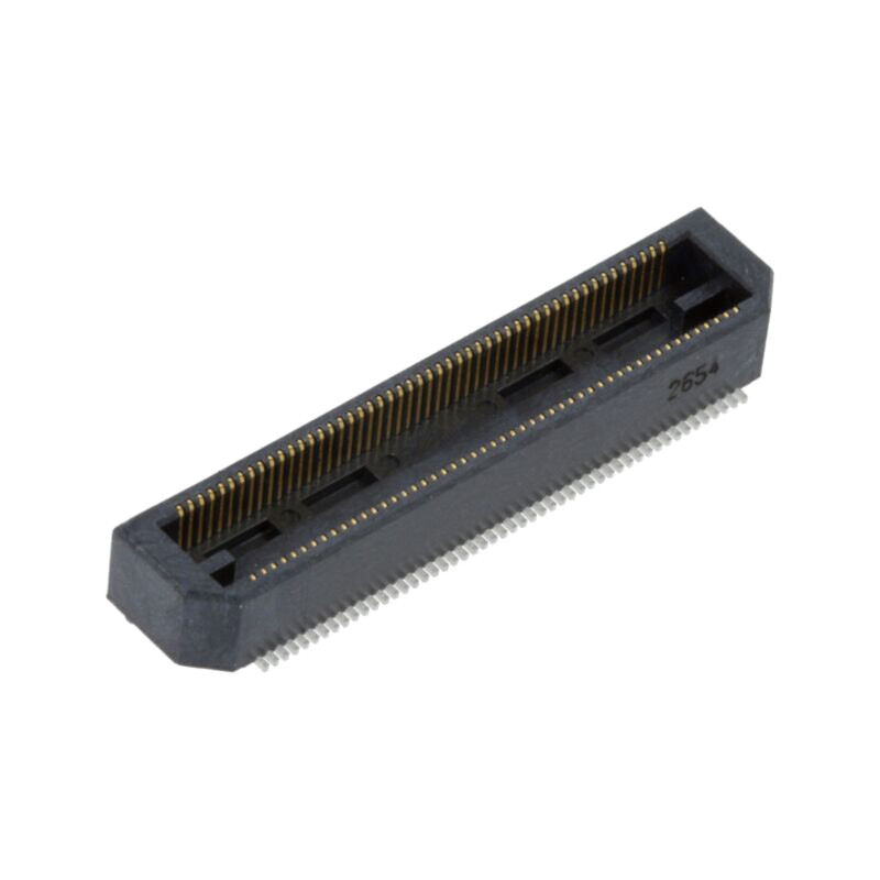 Conector: PCB-PCB; mamă; PIN: 100; 0,5mm; BTH; aurit; SMT; soclu; 2A Conector: PCB-PCB; mamă; PIN: 100; 0,5mm; BTH; aurit; SMT; soclu; 2A